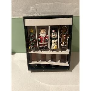 Christmas Spreaders Cheese Butter Stainless Steel Holiday Knives Set of 4 Santa